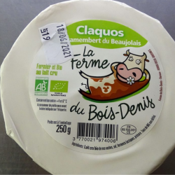 Claquos camembert du Beaujolais BIO (250g)