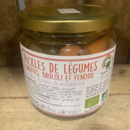 Pickles carottes, brocolis, fenouil BIO (220GR)