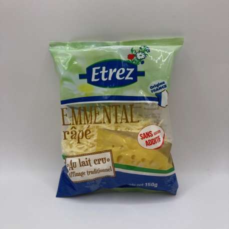Emmental Râpé Lait cru (sachet de 150 GR)