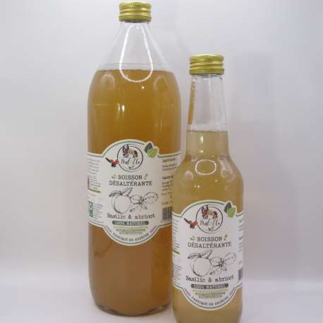 Boisson Désaltérante Basilic & Abricot BIO (33 CL)