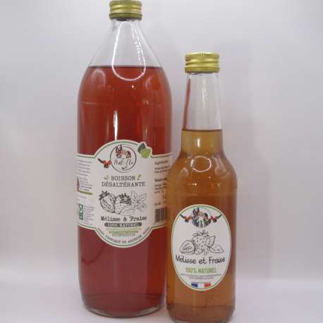 Boisson Désaltérante Mélisse Fraise BIO (33 CL)