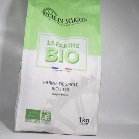 Farine de Seigle BIO T130  (1 Kilo)