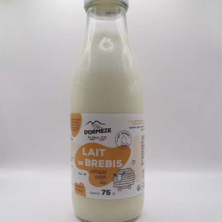 Lait entier BIO de brebis (75CL)