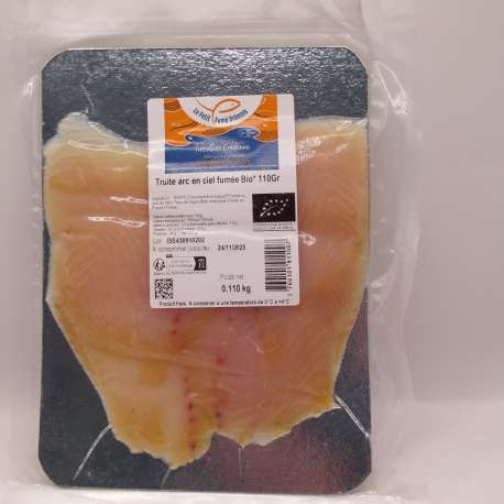 Truite fumée BIO (3/4 tranches soit 130G)