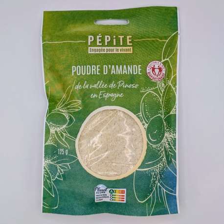 Paquet de poudre d'Amandes Bio d'Espagne (125g)